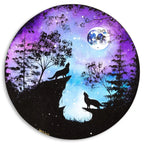 Howling At The Moon - Original - SOLD by artist Becky Smith - Wyecliffe Galleries