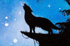 Howling At The Moon - Original - SOLD by artist Becky Smith - Wyecliffe Galleries