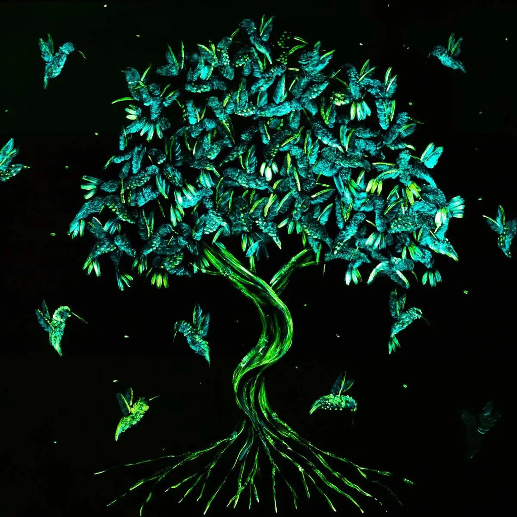 Humming Away - Original - SOLD by artist Becky Smith - Wyecliffe Galleries