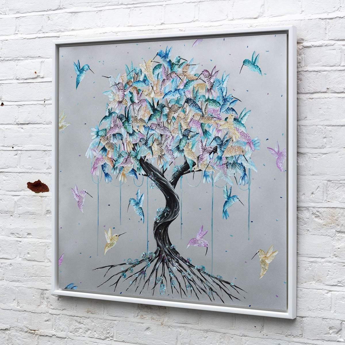 Humming Away - Original - SOLD by artist Becky Smith - Wyecliffe Galleries