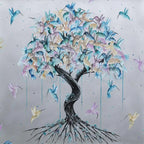 Humming Away - Original - SOLD by artist Becky Smith - Wyecliffe Galleries