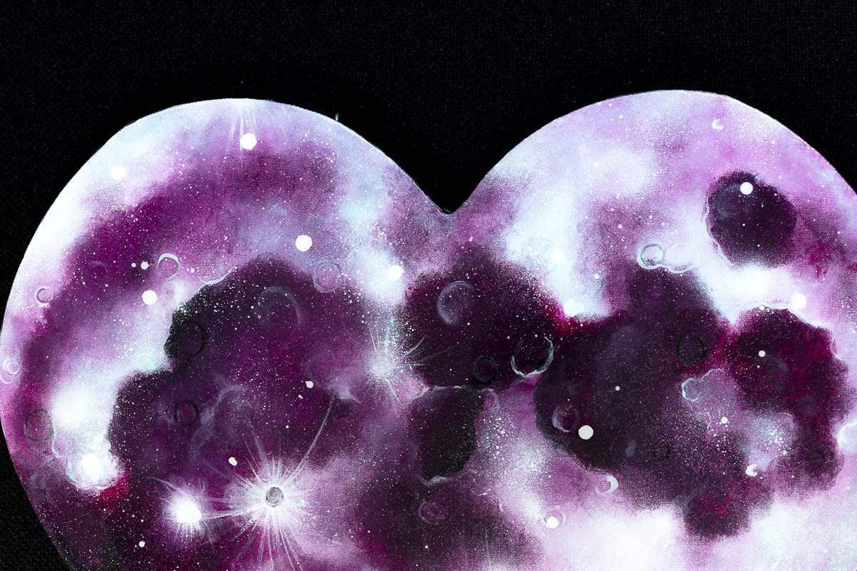 I Love You to The Moon and Back - Original - SOLD by artist Becky Smith - Wyecliffe Galleries