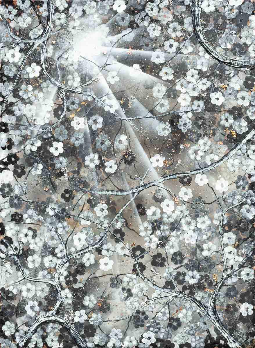 In Full Bloom - Original - SOLD by artist Becky Smith - Wyecliffe Galleries