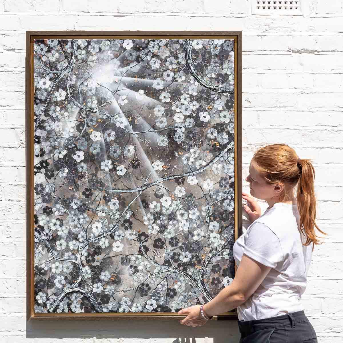 In Full Bloom - Original - SOLD by artist Becky Smith - Wyecliffe Galleries