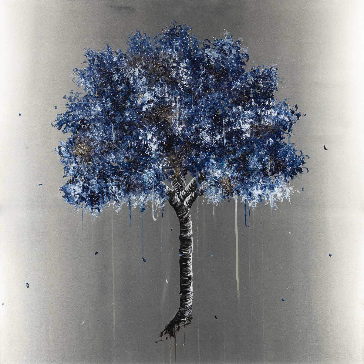 Indigo Haze - Original - SOLD by artist Becky Smith - Wyecliffe Galleries