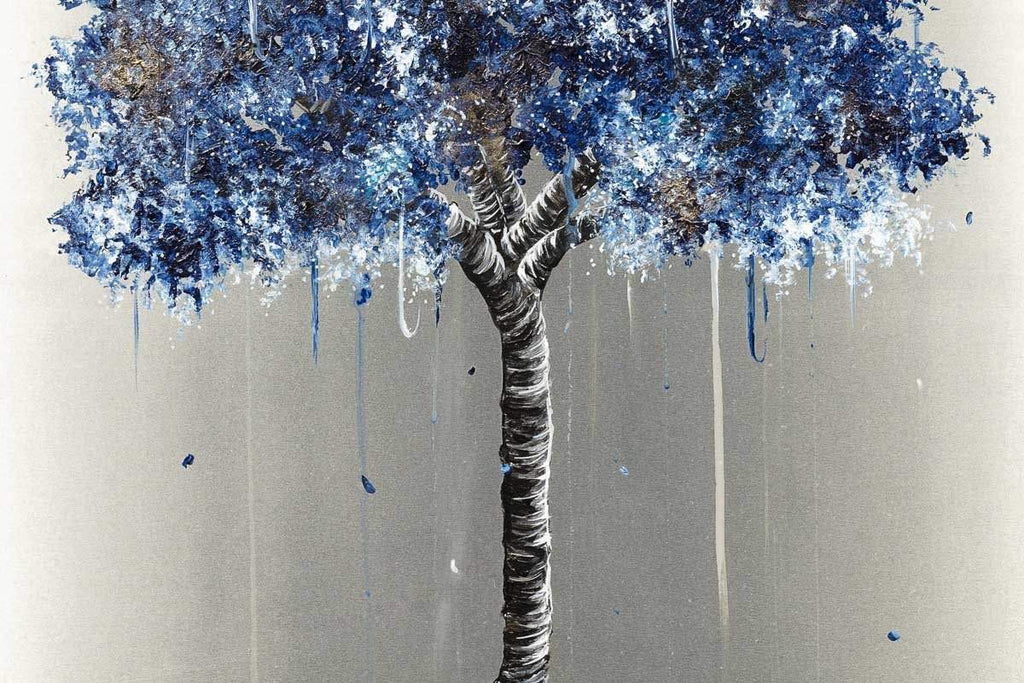 Indigo Haze - Original - SOLD by artist Becky Smith - Wyecliffe Galleries