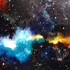 Intergalactic Space - Original - SOLD by artist Becky Smith - Wyecliffe Galleries