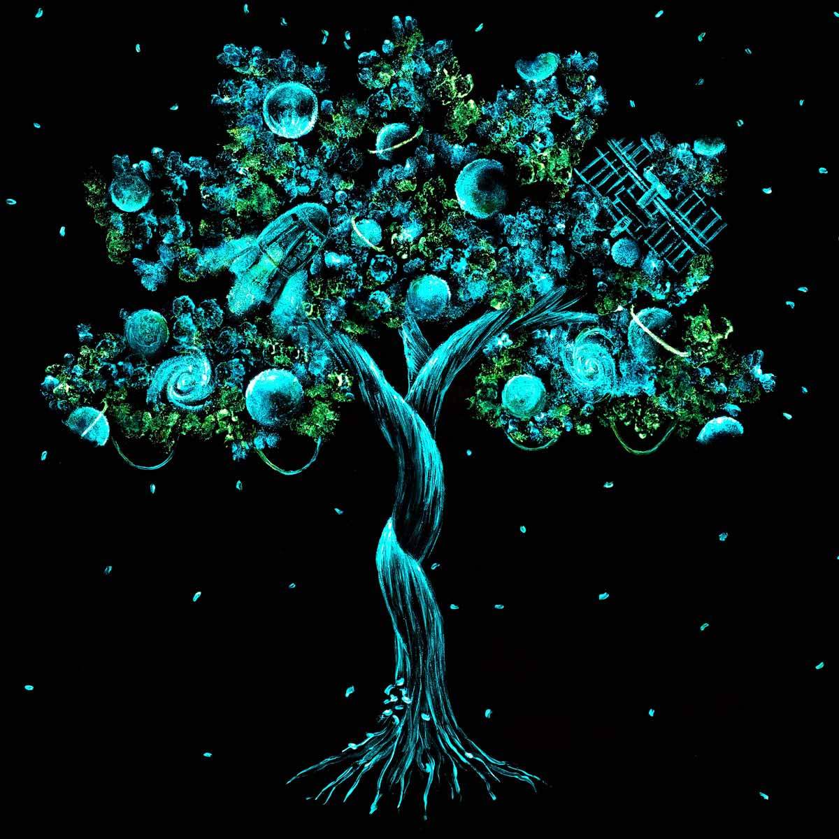 Interstellar Space - Original - SOLD by artist Becky Smith - Wyecliffe Galleries