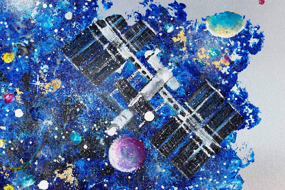 Interstellar Space - Original - SOLD by artist Becky Smith - Wyecliffe Galleries