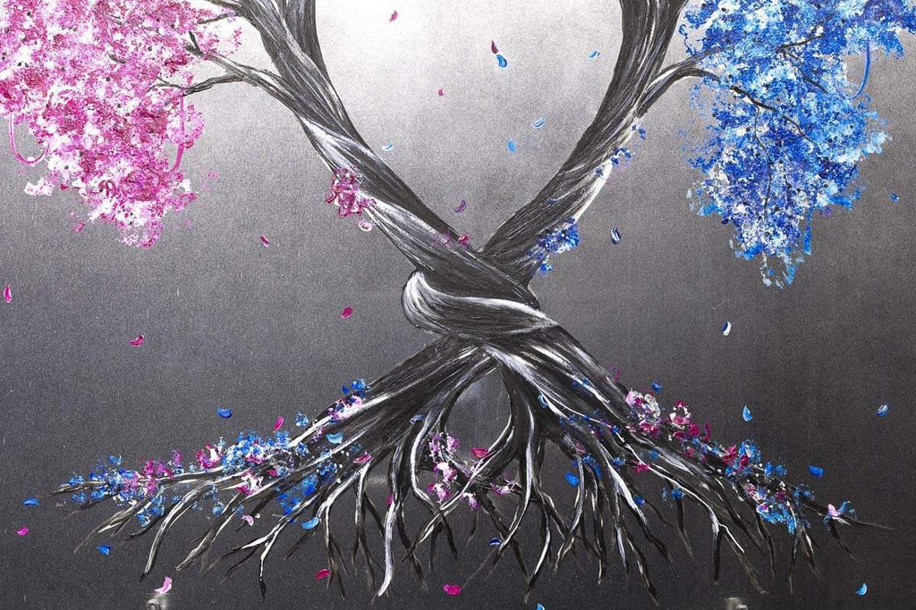 Intertwined Love - Original - SOLD by artist Becky Smith - Wyecliffe Galleries