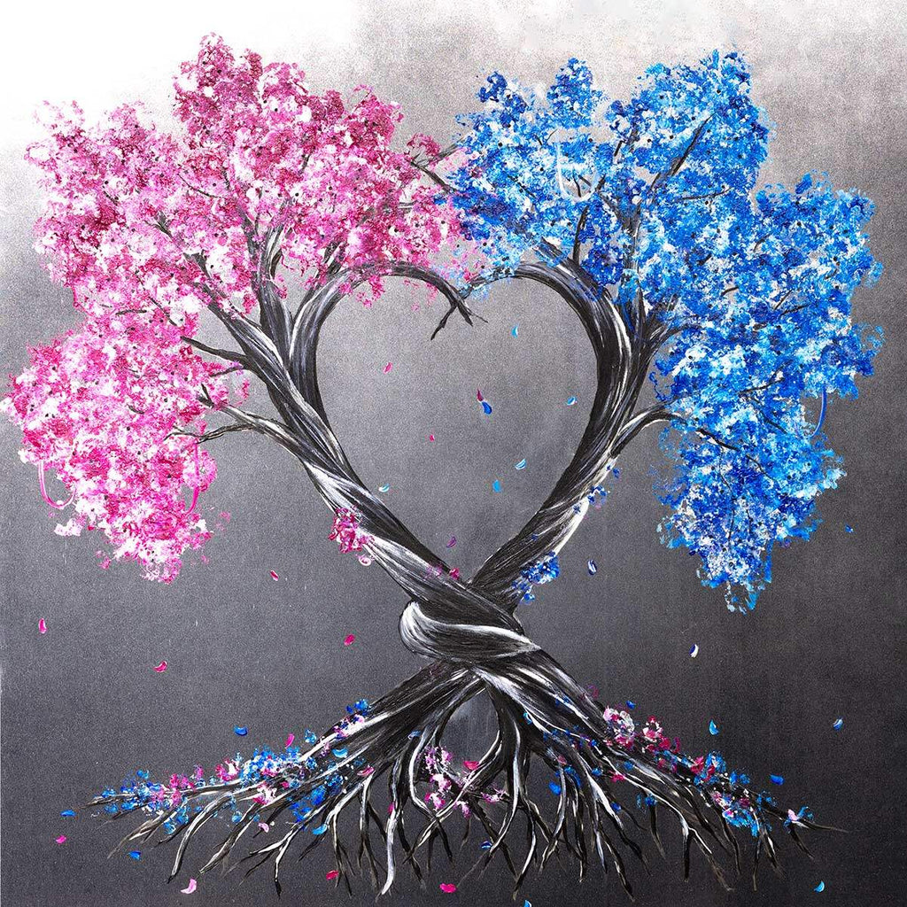 Intertwined Love - Original - SOLD by artist Becky Smith - Wyecliffe Galleries