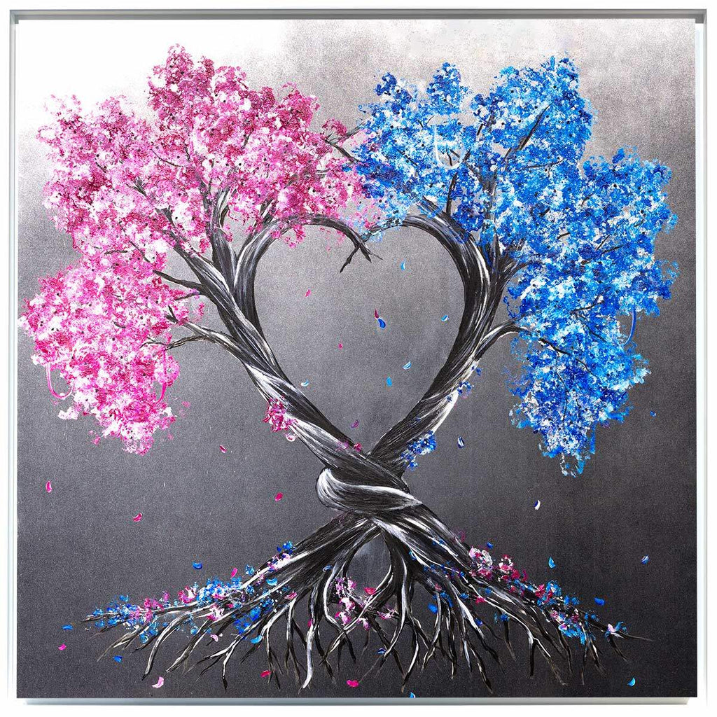 Intertwined Love - Original - SOLD by artist Becky Smith - Wyecliffe Galleries