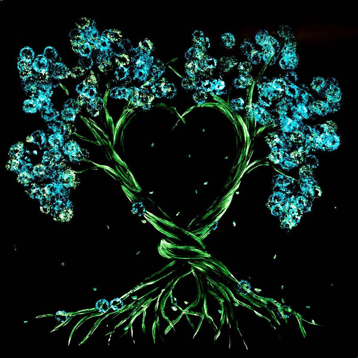 Intertwined Love - Original - SOLD by artist Becky Smith - Wyecliffe Galleries