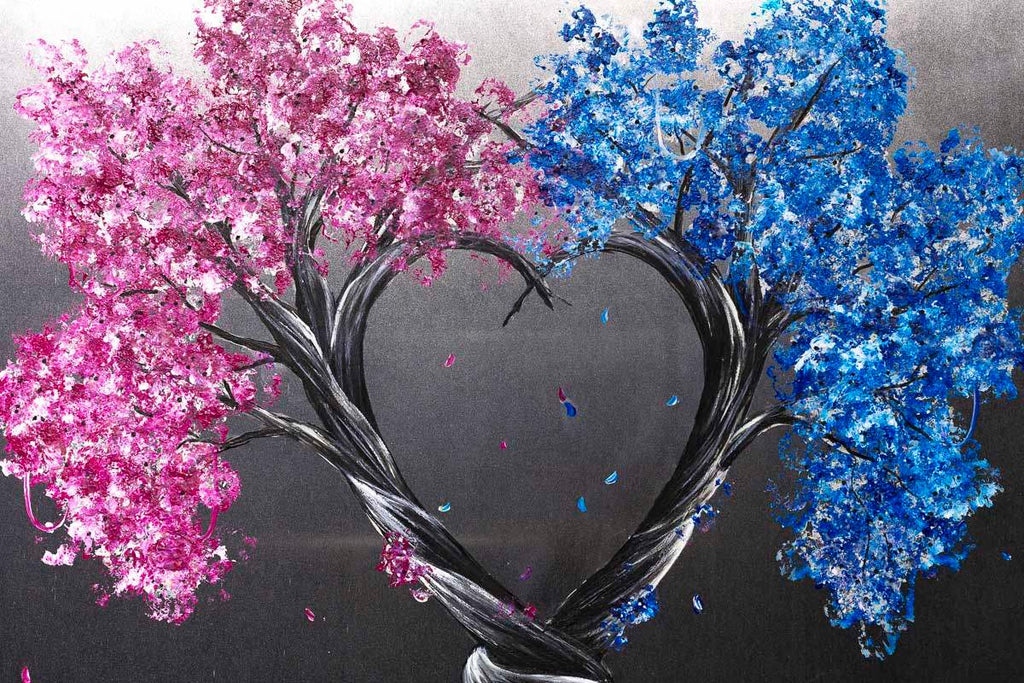 Intertwined Love - Original - SOLD by artist Becky Smith - Wyecliffe Galleries