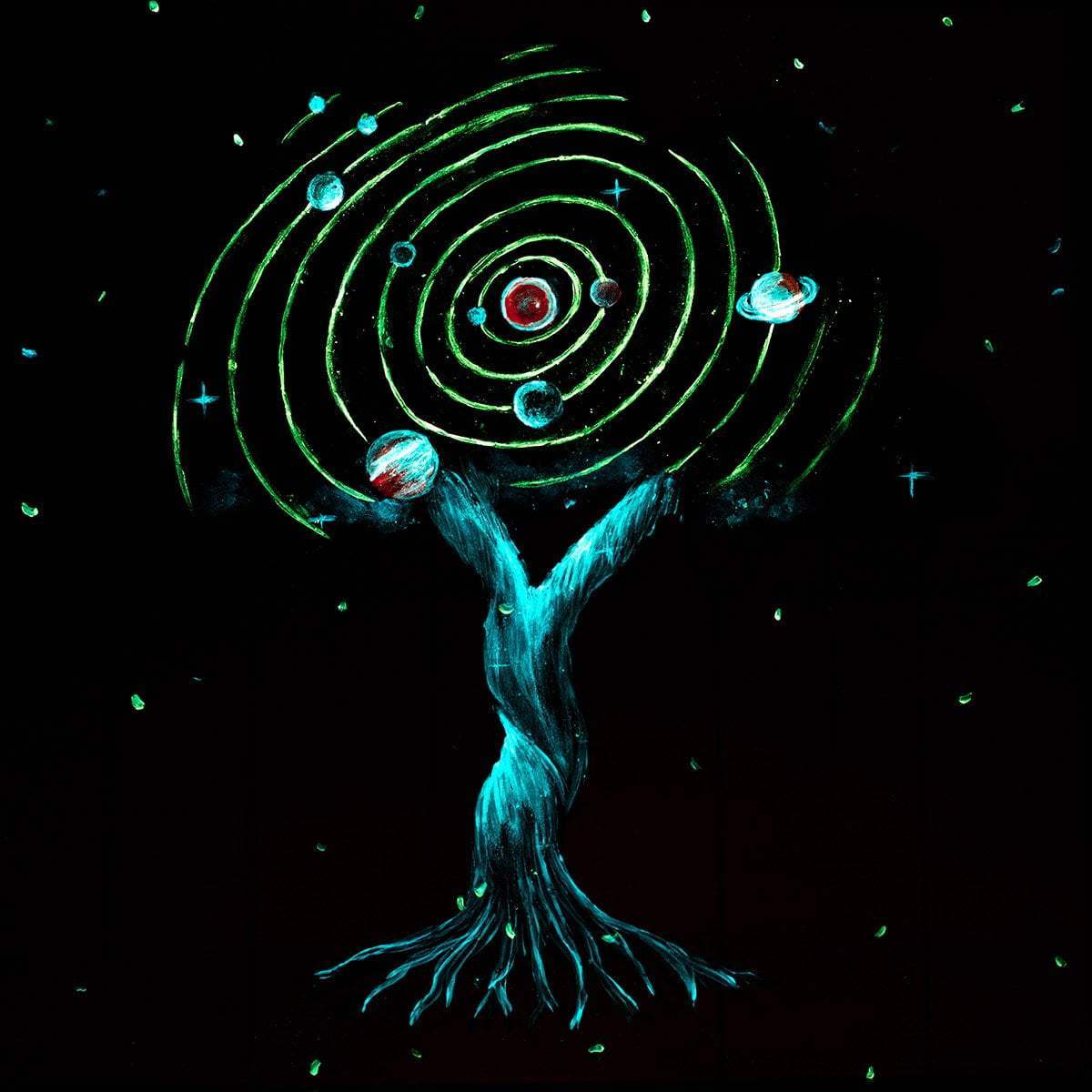 Into Orbit - Original - SOLD by artist Becky Smith - Wyecliffe Galleries