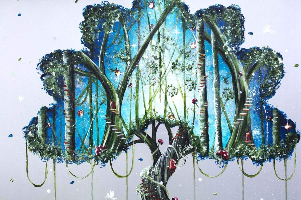 Into the Magic Forest - Original by artist Becky Smith - Wyecliffe Galleries