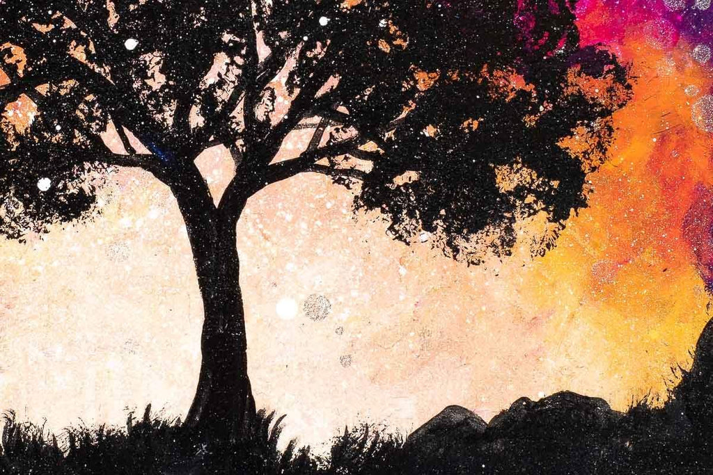 Into The Night Sky - Original - SOLD by artist Becky Smith - Wyecliffe Galleries