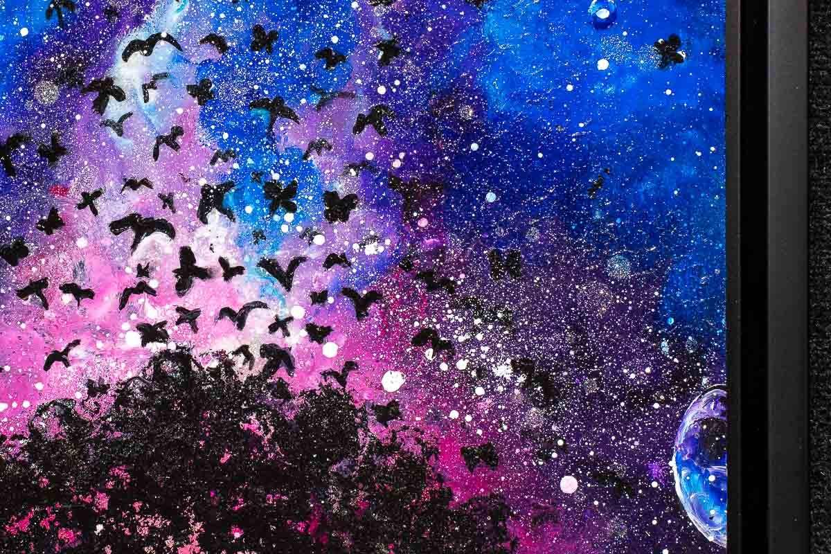 Into The Night Sky - Original - SOLD by artist Becky Smith - Wyecliffe Galleries