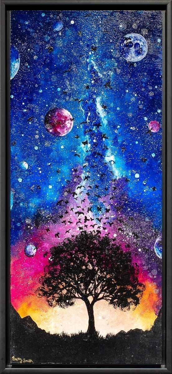 Into The Night Sky - Original - SOLD by artist Becky Smith - Wyecliffe Galleries