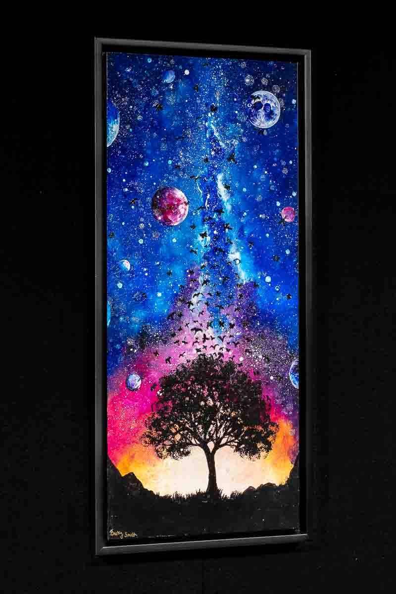 Into The Night Sky - Original - SOLD by artist Becky Smith - Wyecliffe Galleries