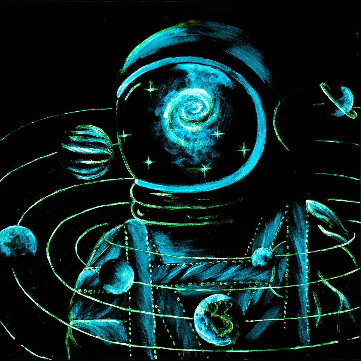 Journey to the Centre of the Galaxy - Original - SOLD by artist Becky Smith - Wyecliffe Galleries