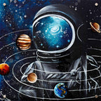 Journey to the Centre of the Galaxy - Original - SOLD by artist Becky Smith - Wyecliffe Galleries