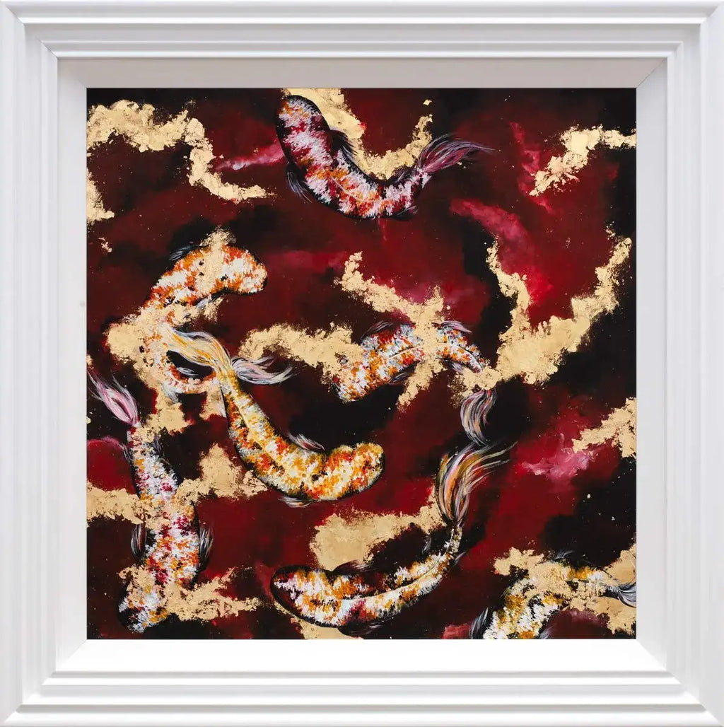 Koi - Original - SOLD by artist Becky Smith - Wyecliffe Galleries