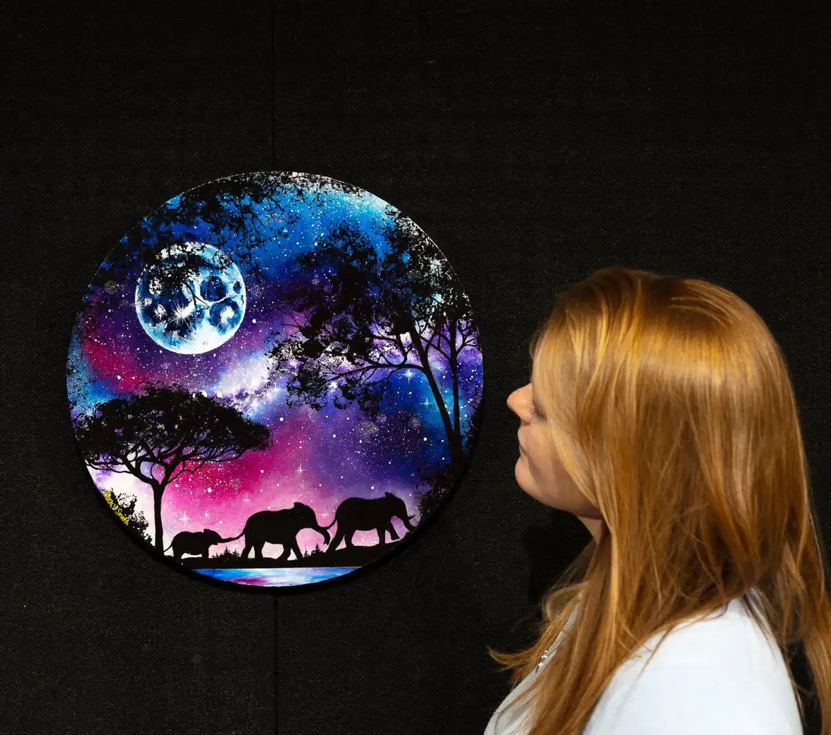 Lead Me to The Milky Way - Original - SOLD by artist Becky Smith - Wyecliffe Galleries