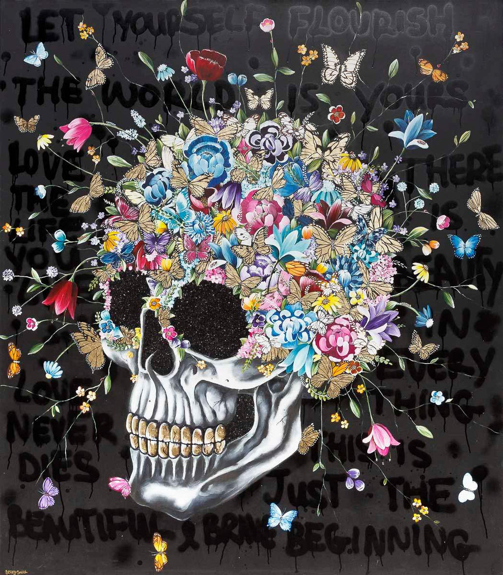 Let Yourself Flourish - Original - SOLD by artist Becky Smith - Wyecliffe Galleries