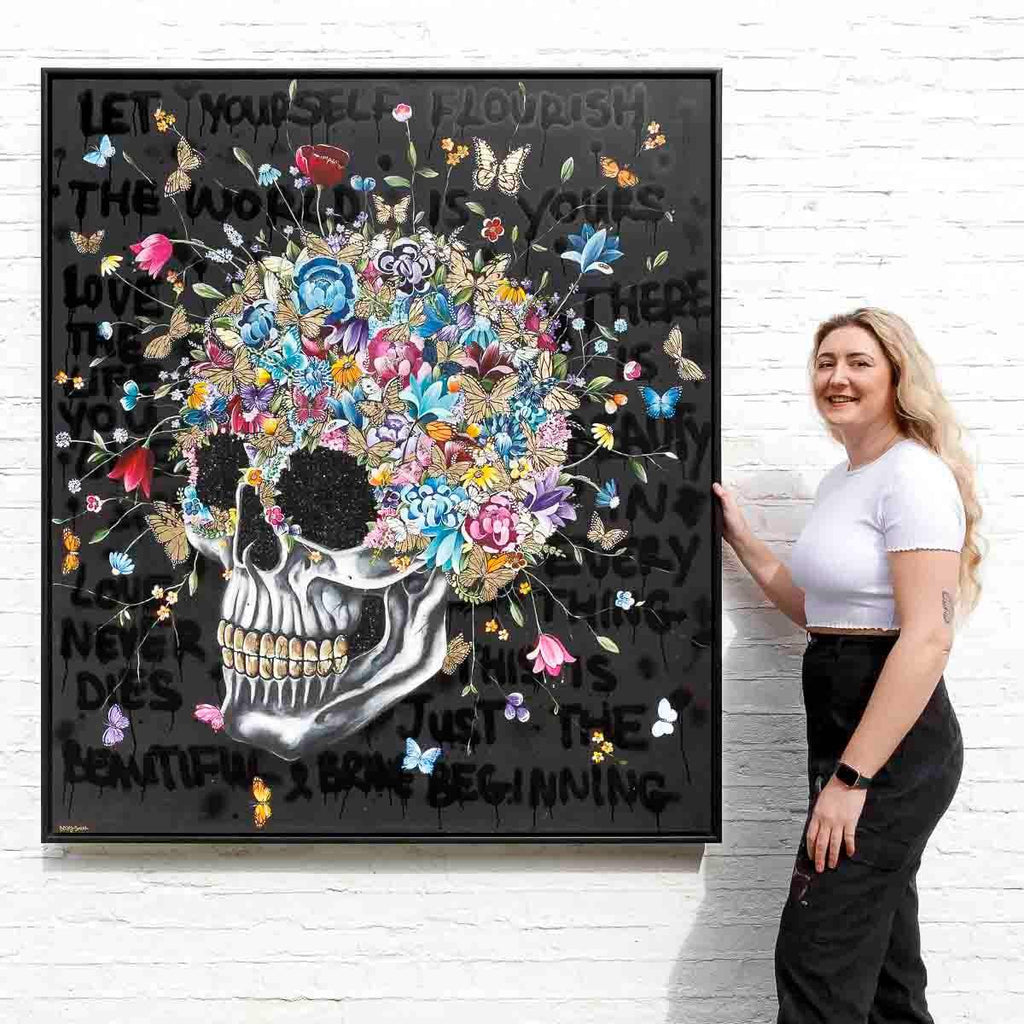 Let Yourself Flourish - Original - SOLD by artist Becky Smith - Wyecliffe Galleries