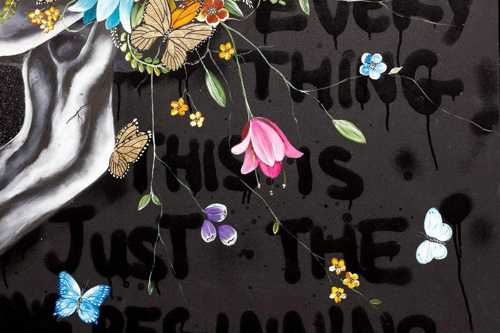 Let Yourself Flourish - Original - SOLD by artist Becky Smith - Wyecliffe Galleries