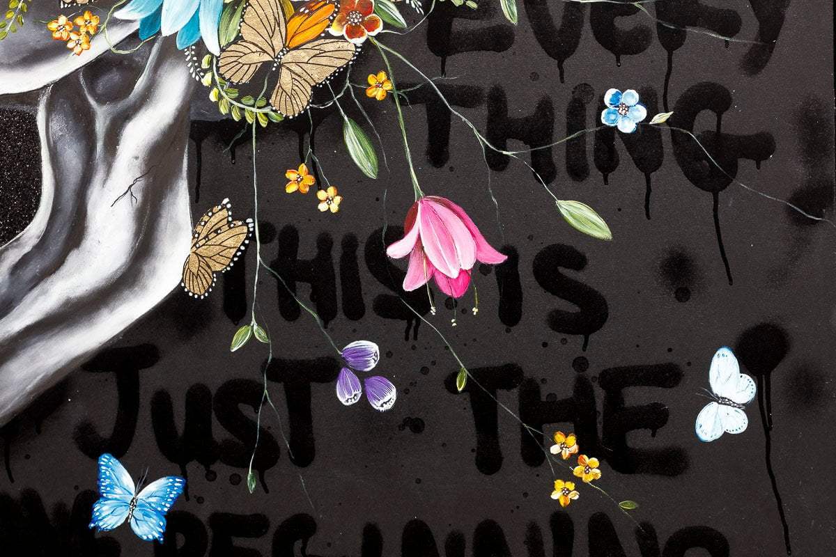 Let Yourself Flourish - Original - SOLD by artist Becky Smith - Wyecliffe Galleries