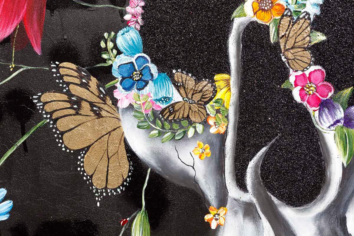 Let Yourself Flourish - Original - SOLD by artist Becky Smith - Wyecliffe Galleries