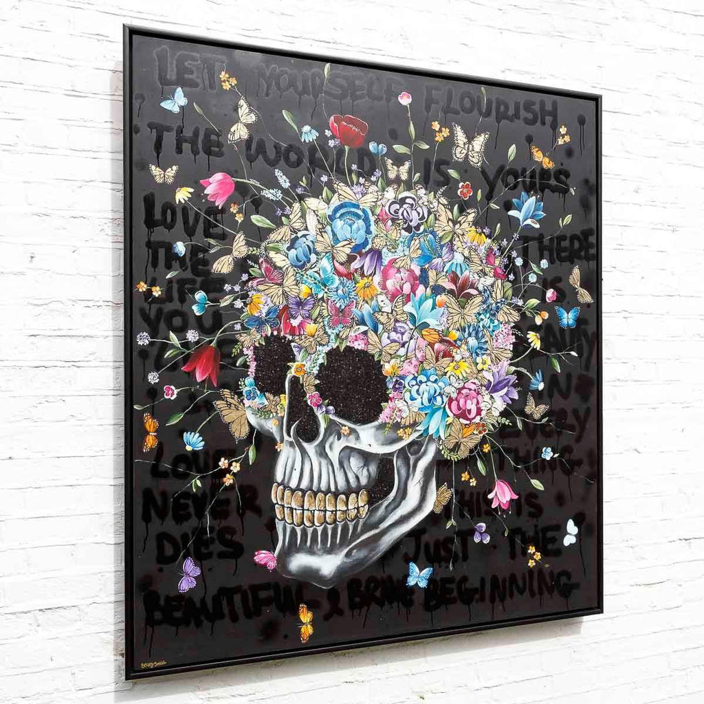 Let Yourself Flourish - Original - SOLD by artist Becky Smith - Wyecliffe Galleries