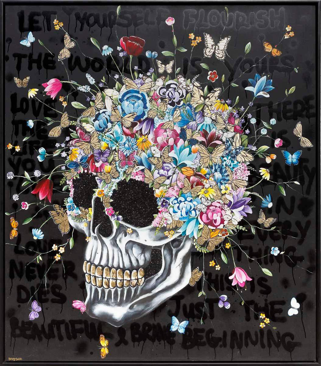 Let Yourself Flourish - Original - SOLD by artist Becky Smith - Wyecliffe Galleries