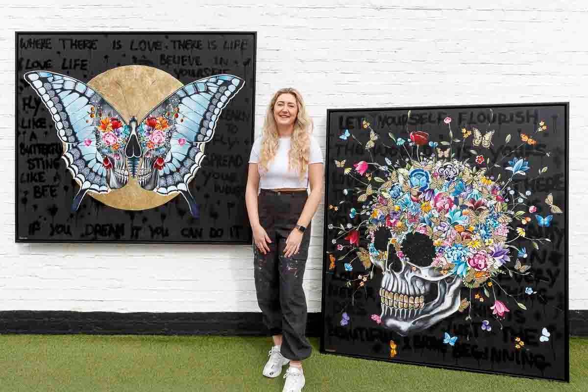 Let Yourself Flourish - Original - SOLD by artist Becky Smith - Wyecliffe Galleries