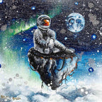 Looking At The Moon - Original - SOLD by artist Becky Smith - Wyecliffe Galleries