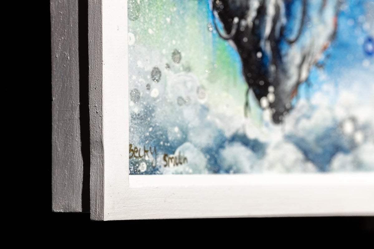 Looking At The Moon - Original - SOLD by artist Becky Smith - Wyecliffe Galleries