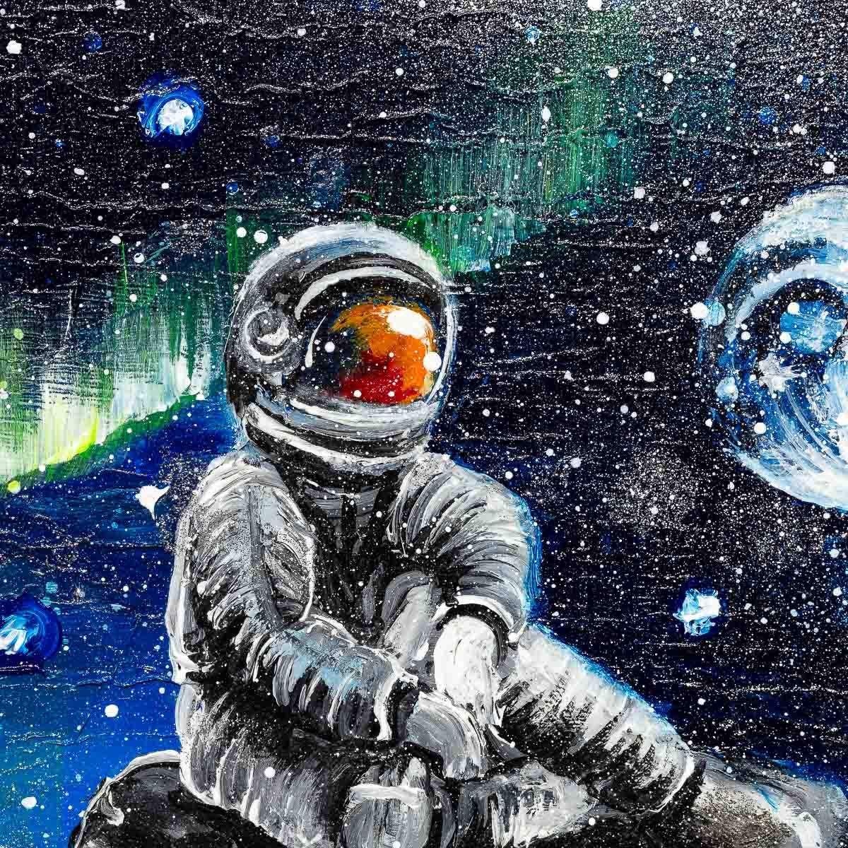 Looking At The Moon - Original - SOLD by artist Becky Smith - Wyecliffe Galleries