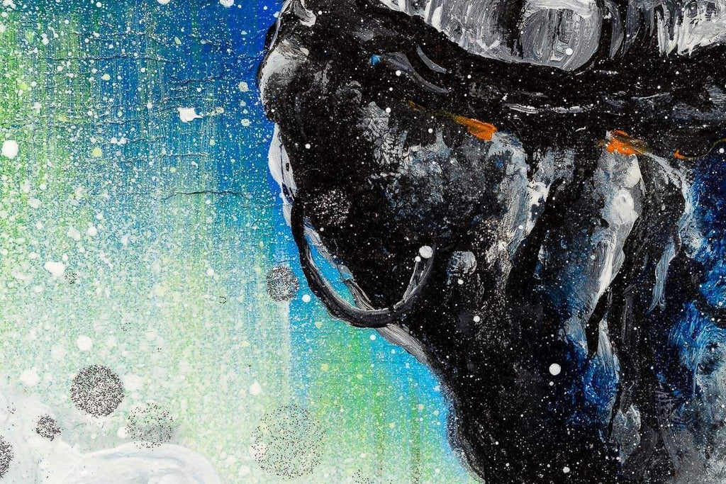 Looking At The Moon - Original - SOLD by artist Becky Smith - Wyecliffe Galleries