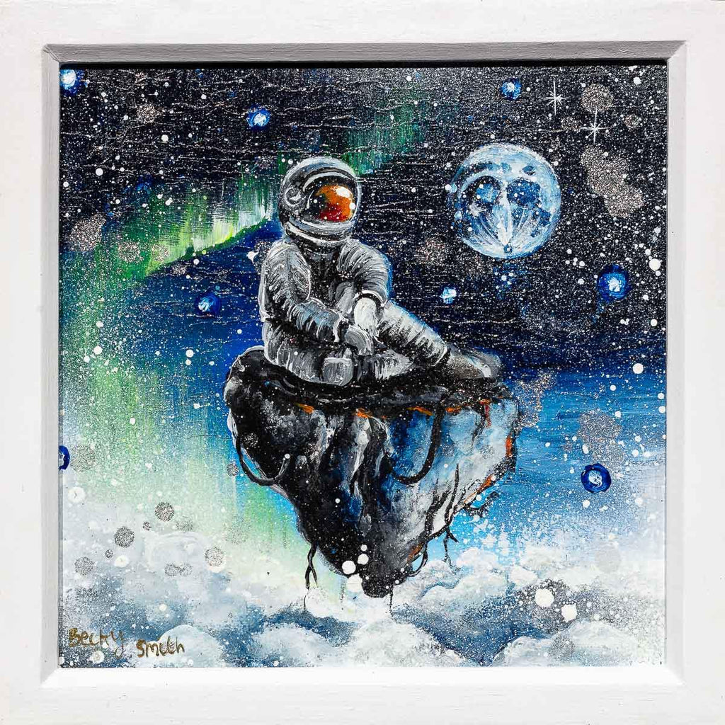 Looking At The Moon - Original - SOLD by artist Becky Smith - Wyecliffe Galleries