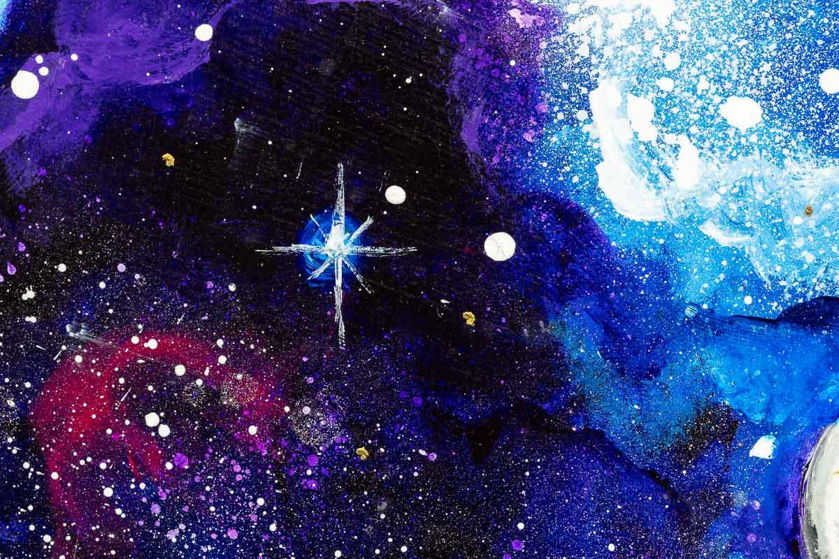 Lost in Space - Original - SOLD by artist Becky Smith - Wyecliffe Galleries