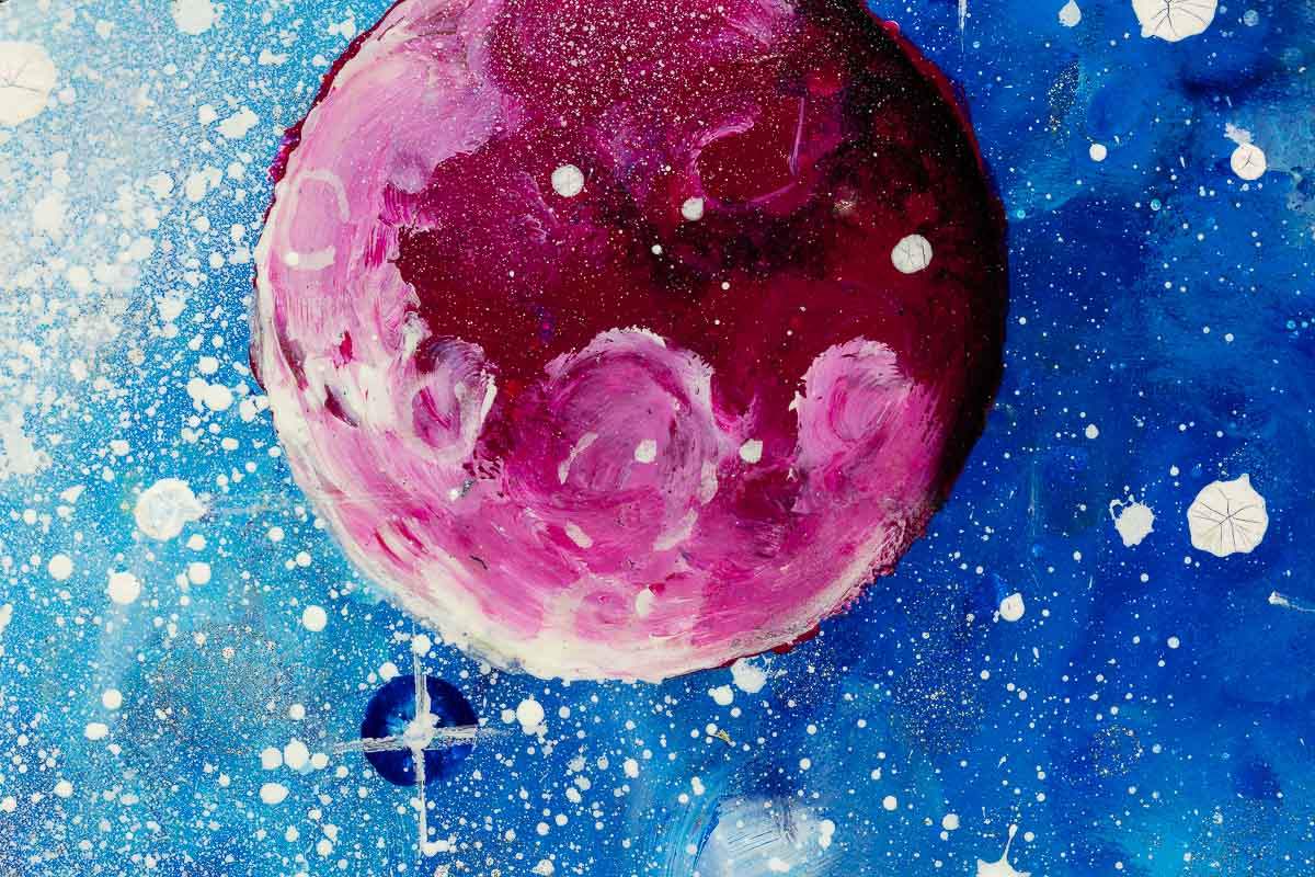 Lost in Space - Original - SOLD by artist Becky Smith - Wyecliffe Galleries