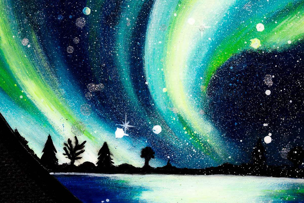 Love and Lights - Original - SOLD by artist Becky Smith - Wyecliffe Galleries