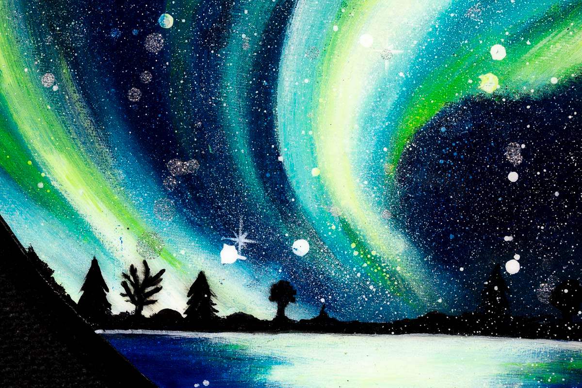 Love and Lights - Original - SOLD by artist Becky Smith - Wyecliffe Galleries