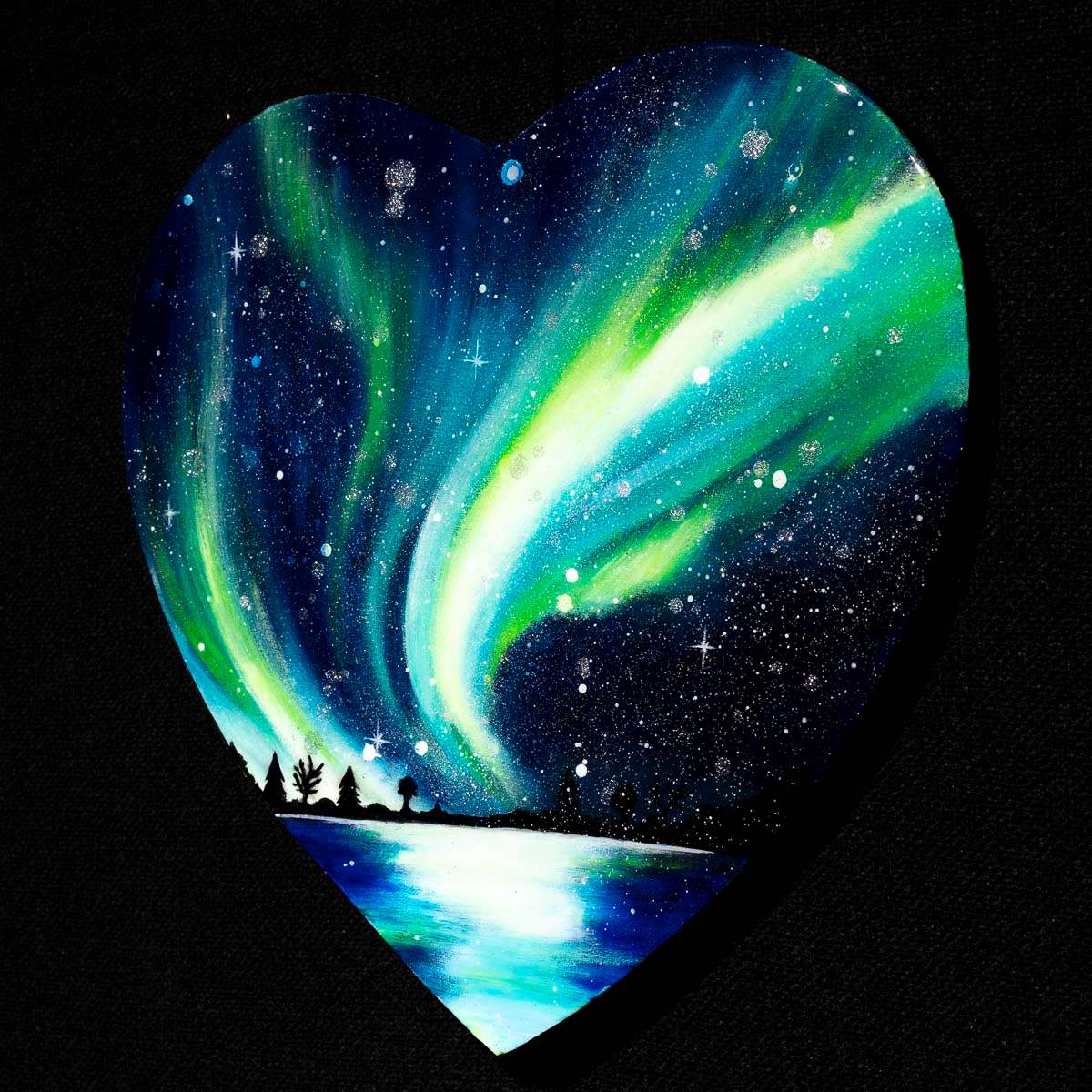 Love and Lights - Original - SOLD by artist Becky Smith - Wyecliffe Galleries