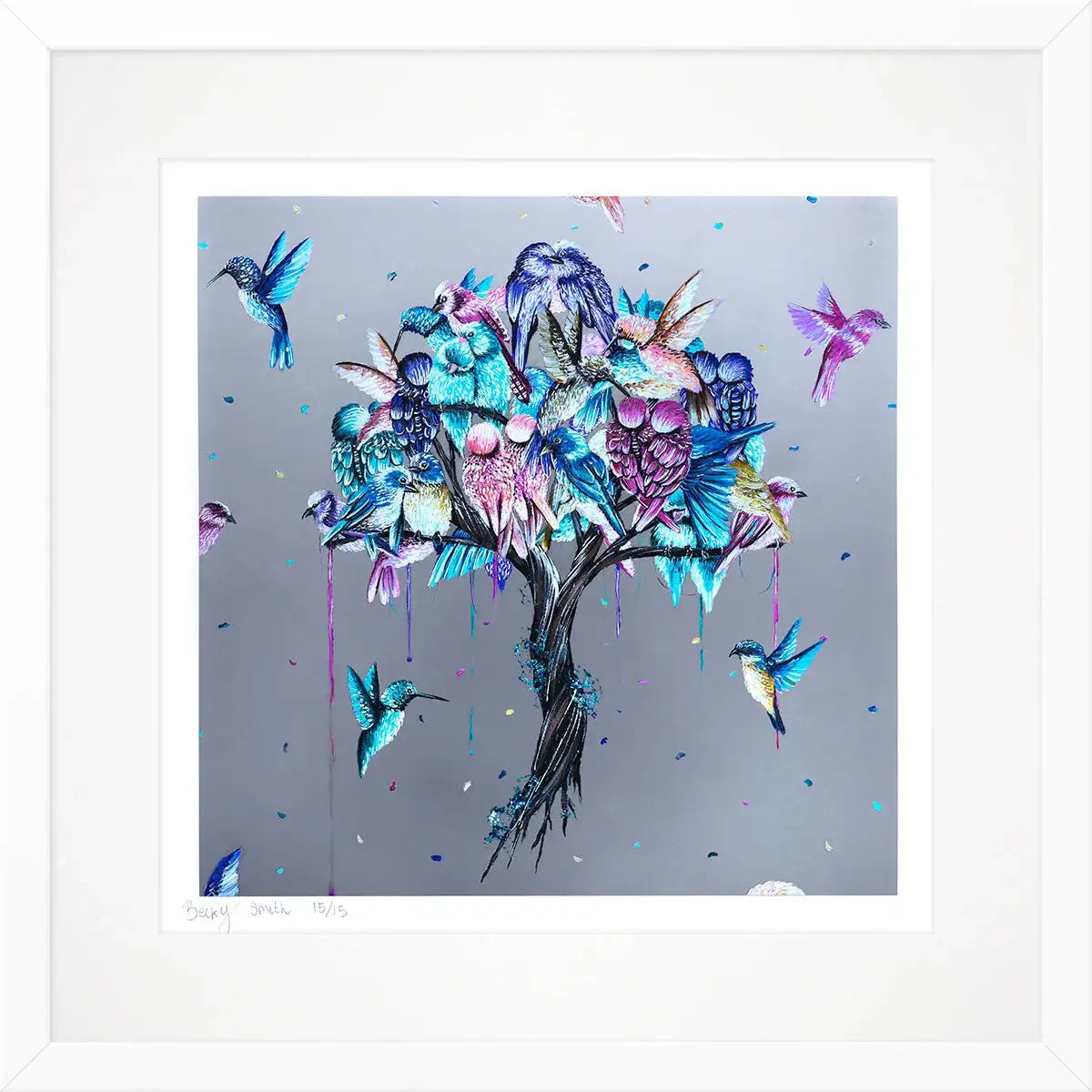 Love Birds and Blossom in Bloom - Standard Edition SET - SOLD by artist Becky Smith - Wyecliffe Galleries