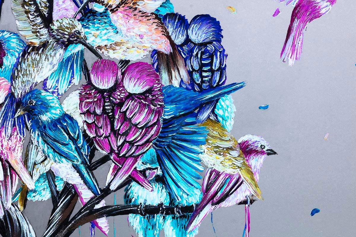 Love Birds and Blossom in Bloom - Standard Edition SET - SOLD by artist Becky Smith - Wyecliffe Galleries