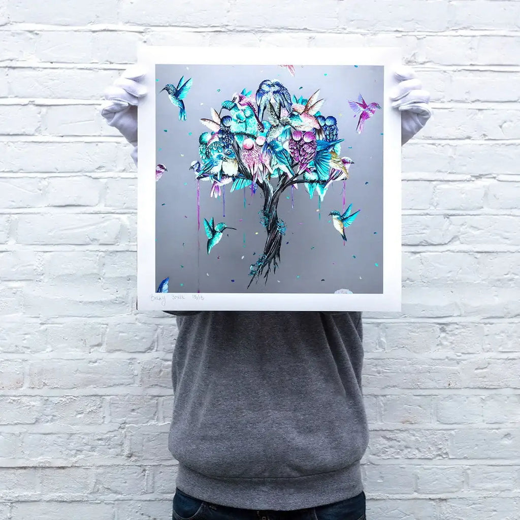 Love Birds and Blossom in Bloom - Standard Edition SET - SOLD by artist Becky Smith - Wyecliffe Galleries