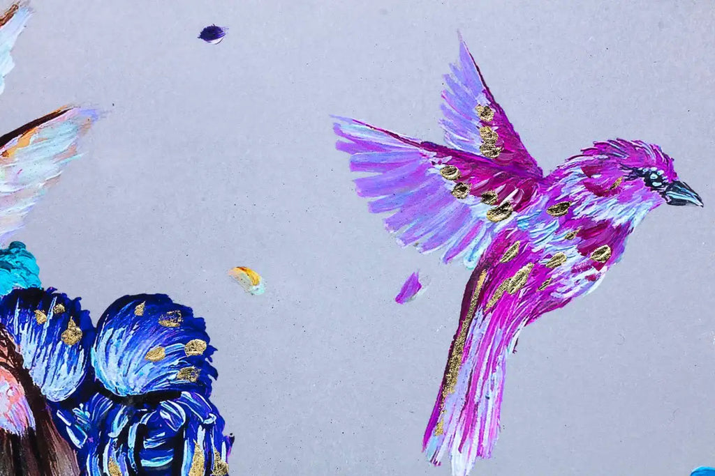 Love Birds - Artist Proof - SOLD OUT by artist Becky Smith - Wyecliffe Galleries